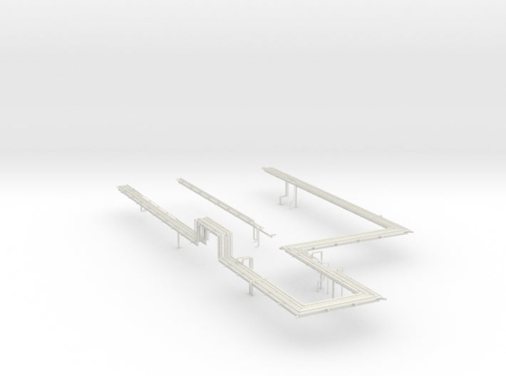 01 Oil Refinery LeftPrint Layout 3d printed