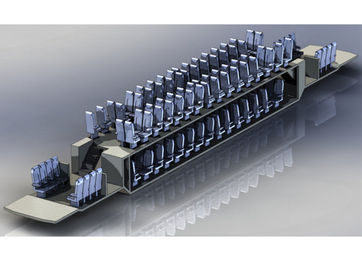 Chassis For NJ Transit Multilevel Coach N Scale 3d printed