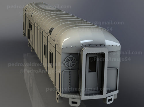 D&RGW RPO Baggage Car NScale 3d printed Front & Back Details