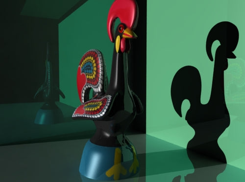 Rooster of Barcelos Legend 3d printed