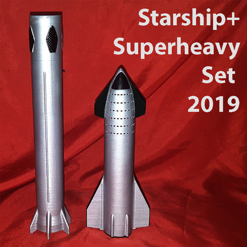 Starship+SuperHeavy Set in 1:250