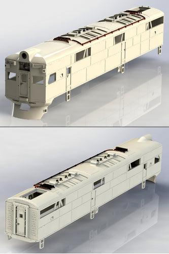 Chicago, Rock Island EMC AB6 H0 Locomotive Body